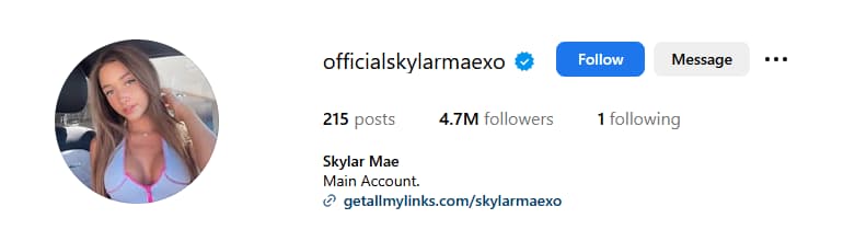 Skylar Mae (@skylarmaexo) Top Onlyfans Female Models