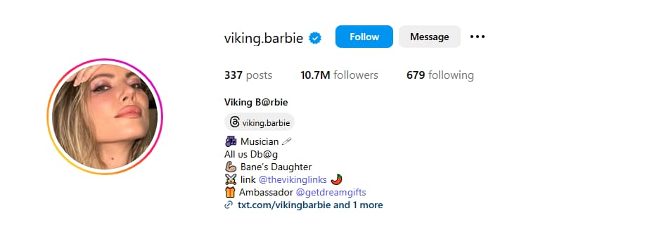 Viking Barbie - The Tattooed Valkyrie of Hardcore OnlyFans
