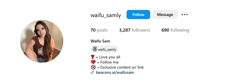 Waifu Sam - The Queen of NSFW Cosplay on OnlyFans